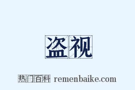 盗视是什么意思的图片